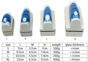 img 2 attached to Amicc Magnetic Brush Algae Scraper Cleaner for Glass Aquarium Fish Tank - Floats and Curves (Large)