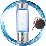 n.p hydrogen water bottle generator: dual chamber, pem and spe technology, portable 💧 hydrogen water maker – up to 1700ppb, hydrogen water machine with new technology glass logo