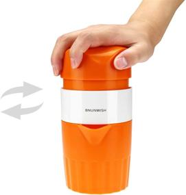 img 2 attached to 🍊 Citrus Hand Juicer - Manual Lid Rotation Press Reamer for Orange, Lemon, Lime, and Grapefruit with Strainer and Container - Includes 2 Cups