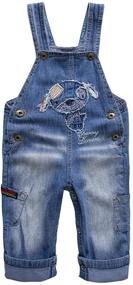 img 4 attached to 👖 Unisex Pattern LittleSpring Little Overalls for Boys - Clothing and Overalls