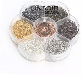 img 1 attached to Bulk Rings Value Pack for Beading & Jewelry Making - Linsoir Beads