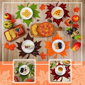 img 3 attached to 🦃 Durable and Stylish Thanksgiving Placemats: Tablecloth Decorations that are Resistant and Long-Lasting