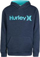hurley boys pullover hoodie heather boys' clothing logo