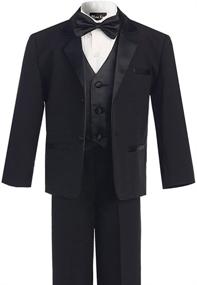 img 1 attached to 🤵 OLIVIA KOO Boy's Classic Tuxedo Suit: Timeless Elegance without the Tail