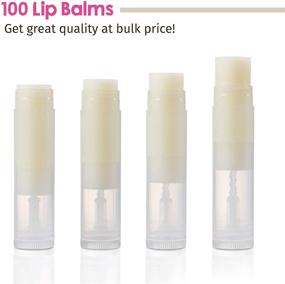 img 3 attached to 🎁 Clear Lip Balm Bulk Containers with Fresh Vanilla Chapstick Flavor, Pack of 100 – Ideal for Business Branding, Party Favors, or Gift Baskets!