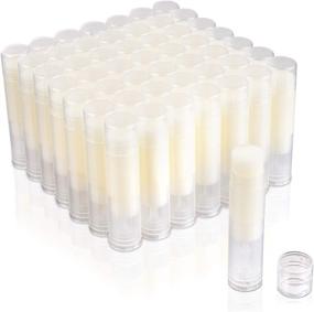 img 4 attached to 🎁 Clear Lip Balm Bulk Containers with Fresh Vanilla Chapstick Flavor, Pack of 100 – Ideal for Business Branding, Party Favors, or Gift Baskets!