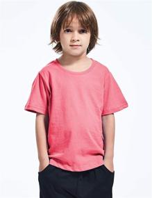 img 2 attached to COSLAND Youth Heavyweight Cotton Yellow Boys' 👕 Tops, Tees & Shirts: High-Quality Clothing for Stylish Boys