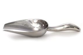 img 4 attached to 🍽️ Durable 5 oz Stainless Steel Scoop with Dishwasher Safe Ergonomic Handle - 8.25” L x 2.75” W