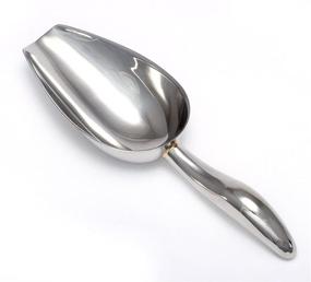 img 3 attached to 🍽️ Durable 5 oz Stainless Steel Scoop with Dishwasher Safe Ergonomic Handle - 8.25” L x 2.75” W