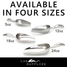 img 2 attached to 🍽️ Durable 5 oz Stainless Steel Scoop with Dishwasher Safe Ergonomic Handle - 8.25” L x 2.75” W