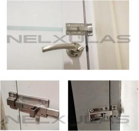 img 2 attached to Premium NELXULAS Stainless Steel Door Latch Sliding 🔒 Lock Barrel Bolt (4-1/5&quot;): Enhanced Security for Your Doors