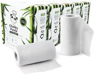 🐼 the cheeky panda – biodegradable bamboo kitchen rolls, bulk box of 10 rolls (5 pack of 2 rolls, 2-ply) – eco-friendly, plastic-free, multi-purpose, super absorbent, strong & sustainable logo