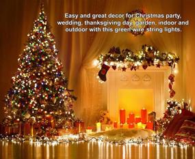 img 1 attached to 🎄 Holiday Time Colorful LED String Lights - 300 Mini Lights, 61 FT Long, Plug-in, for Indoor Outdoor Christmas Tree Garden Wedding Party Decoration - One Pack