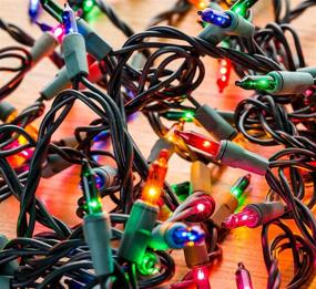 img 2 attached to 🎄 Holiday Time Colorful LED String Lights - 300 Mini Lights, 61 FT Long, Plug-in, for Indoor Outdoor Christmas Tree Garden Wedding Party Decoration - One Pack