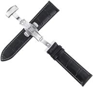 miggers release leather stainless deployment women's watches logo