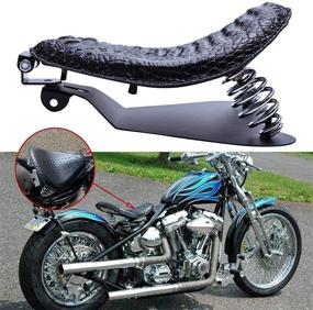 img 4 attached to 🏍️ Оптимизированное для Sportster XL 1200 883 48 Dyna Черная Боббер Одиночное сиденье для мотоцикла