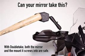 img 2 attached to 🔍 Doubletake Mirror - Unbreakable Motorcycle Mirrors - Ultimate Adventure Set