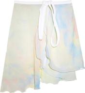 🩰 dance ballet chiffon wrap skirts for women and girls - short & favourite logo