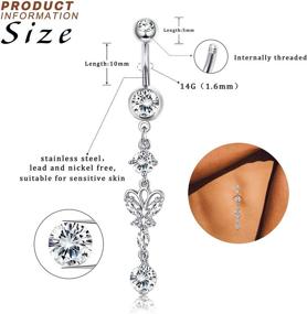 img 2 attached to BodyBonita Stainless Barbell Piercing Jewelry Women's Jewelry