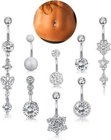 img 3 attached to BodyBonita Stainless Barbell Piercing Jewelry Women's Jewelry