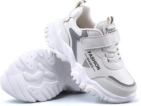 img 2 attached to Running Leather Athletic Breathable Lightweight Boys' Shoes for Sneakers