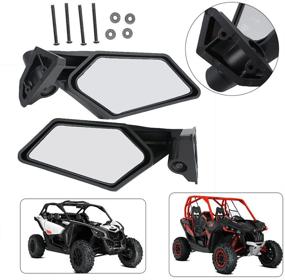 img 3 attached to Повысьте производительность своего Can-Am Maverick X3 с помощью высококачественных боковых зеркал заднего вида для гоночных автомобилей - Совместимые модели: 2017-2018 No. 715002898