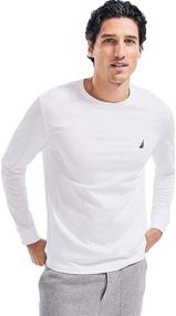 img 1 attached to 👕 Nautica Sleeve Solid T Shirt: Stylish Large Men's Clothing and Shirts