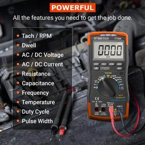 img 3 attached to 🔧 BTMETER BT-770K Automotive Multimeter: Auto Ranging for Dwell Angle, Pulse Width, Tach, Temperature, Duty Cycle & More - Voltage, Current and Resistance Testing