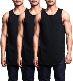 img 3 attached to Enhance Your Style with Victorious 3 Piece Solid Length Curved Men's Clothing