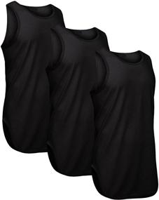 img 1 attached to Enhance Your Style with Victorious 3 Piece Solid Length Curved Men's Clothing