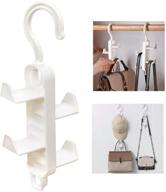 👜 wttorde 2 pack purse hangers: efficient closet hooks for handbag storage solutions (white) logo