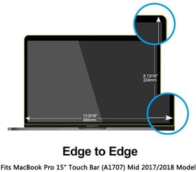 img 3 attached to ✨ Pavoscreen Blue Light Blocking Screen Protector: Full Coverage for MacBook Pro 15" Touch Bar (A1707) Mid 2017/2018 Model - Protect Eyes, Bubble-Free Screen Filter