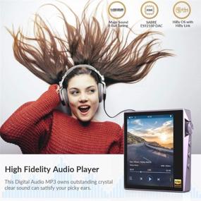 img 3 attached to 🎧 HIDIZS AP80 Hi-Res Music Player - High-Fidelity LDAC Lossless Bluetooth MP3 Player | Portable High Resolution Digital Audio Player with Full Touch Screen (Purple)