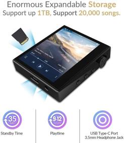 img 1 attached to 🎧 HIDIZS AP80 Hi-Res Music Player - High-Fidelity LDAC Lossless Bluetooth MP3 Player | Portable High Resolution Digital Audio Player with Full Touch Screen (Purple)