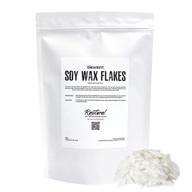 🕯️ sheanefit soy wax flakes: ideal for easy diy candle making & skin moisturizing - 8oz resealable standup pouch logo