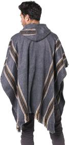 img 2 attached to Gamboa Alpaca Poncho Hooded Dark Women's Accessories in Scarves & Wraps