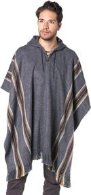 img 3 attached to Gamboa Alpaca Poncho Hooded Dark Women's Accessories in Scarves & Wraps