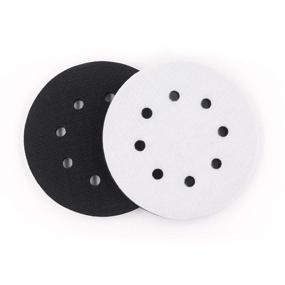 img 3 attached to 🧽 5-Pack 5" Soft Density Interface Pads - 8 Holes, Hook and Loop, Sponge Cushion Buffer Backing Pad (Set of 5)