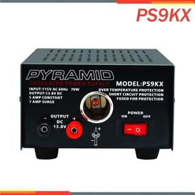 img 1 attached to 💡 Pyramid PS9KX Universal Compact Bench Power Supply: 5 Amp Linear Regulated Home Lab Converter with 13.8V DC, 115V AC Input and 70 Watt Output