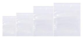 img 4 attached to 📦 Versatile Clear Poly Bags Small Combo: Ideal for Organizing and Protecting Items