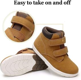 img 2 attached to Stylish and Durable Apakowa Toddler Autumn Boots - Perfect Colorful Boots for Boys' Shoes