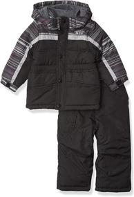img 4 attached to 🧥 2 Piece Boys' Clothing Snowsuit - LONDON FOG Jacket