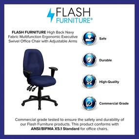 img 1 attached to Flash Furniture Multifunction Ergonomic Adjustable Furniture for Home Office Furniture