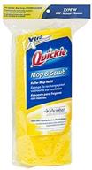 🧽 extra absorbent quickie roller mop refill for bathroom and kitchen cleaning with antimicrobial microban technology logo