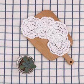 img 2 attached to Phantomon Crochet Doilies Handmade Coasters Food Service Equipment & Supplies