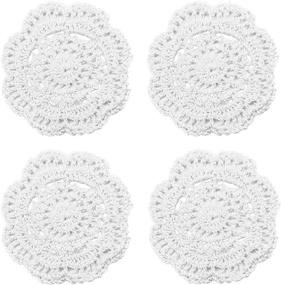 img 4 attached to Phantomon Crochet Doilies Handmade Coasters Food Service Equipment & Supplies