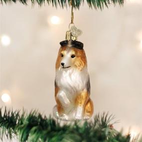 img 3 attached to 🐾 Sheltie Glass Blown Ornaments for Christmas Tree - Old World Christmas Dog Collection