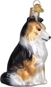 img 1 attached to 🐾 Sheltie Glass Blown Ornaments for Christmas Tree - Old World Christmas Dog Collection