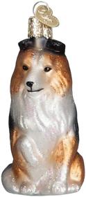 img 4 attached to 🐾 Sheltie Glass Blown Ornaments for Christmas Tree - Old World Christmas Dog Collection