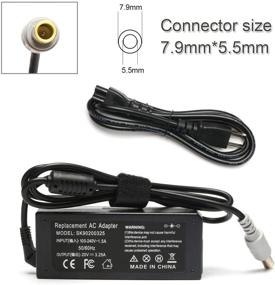 img 2 attached to 💡 65W 3.25A AC Adapter: Laptop Charger for Lenovo Thinkpad T400 T410 T420 T420s T500 T520 T530 E545 T61 X140e X230; X220 X230t X300 X60 S230u T400 T410 T420 T420s T500 SL5 Power Supply Cord